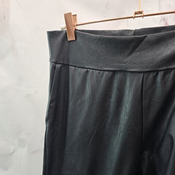 Commando Leggings Womens Small Faux Vegan Leather High Rise Skinny Crop - Picture 2 of 11